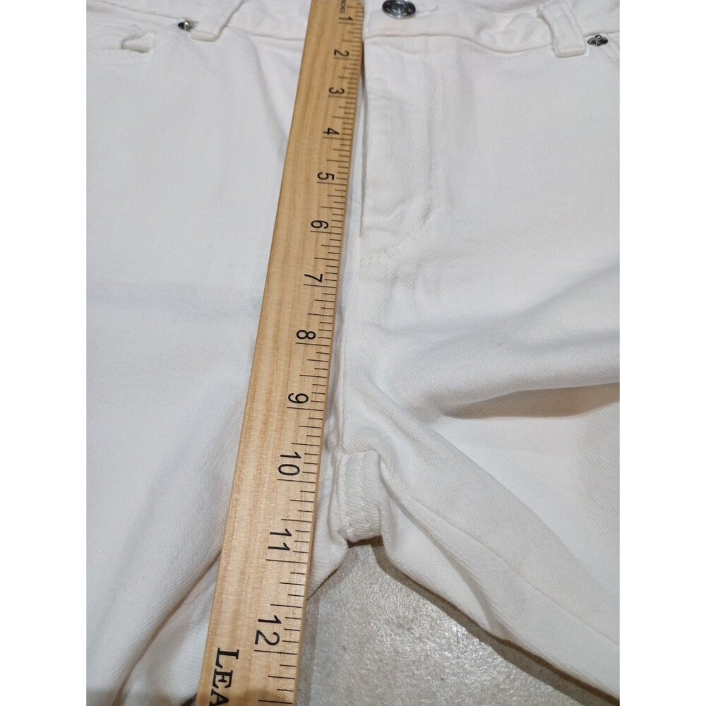 Michael Kors Women's 5 Pockets Skinny‎ White Jeans Size 12 - Picture 4 of 10